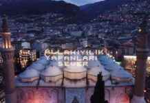 Ulu Cami’ye Mahyası: ‘Allah İyilik Yapanları Sever’ ulu-camiye-mahyas-allah-iyilik-yapanlar-sever